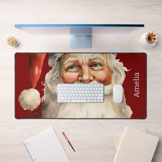 Santa Claus Retro Christmas Bureaumat (Kantoor 1)
