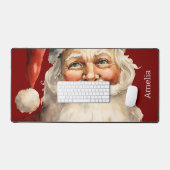 Santa Claus Retro Christmas Bureaumat (Keyboard & Muis)