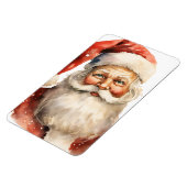 Santa Claus Retro Christmas Magneet (Linkerzijde)