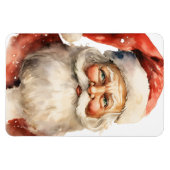 Santa Claus Retro Christmas Magneet (Horizontaal)