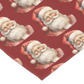 Santa Claus Retro Christmas Pattern Medium Tafelloper (Hoek)