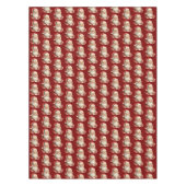 Santa Claus Retro Christmas Pattern Tafelkleed (Voorkant)