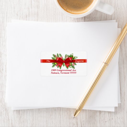 Santa Claus Return-adreslabel Etiket (Insitu)