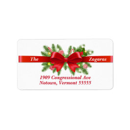 Santa Claus Return-adreslabel Etiket