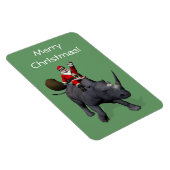 Santa Claus Rides Rhino Rhinoceros Magneet (Rechterzijde)