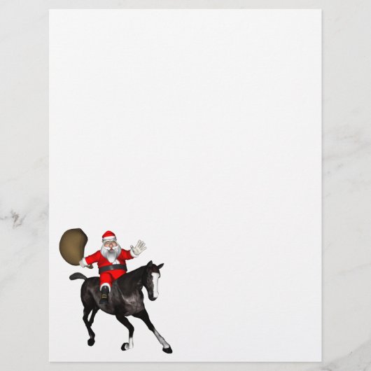 Santa Claus Riding A Black Horse (Voorkant)