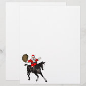 Santa Claus Riding A Black Horse (Voorkant / Achterkant)