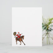 Santa Claus Riding A Brown Horse (Staand voorkant)