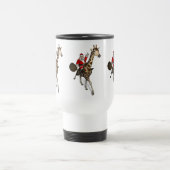 Santa Claus Riding A Giraffe Reisbeker (Center)