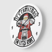 Santa Claus riding a motorcycle Grote Klok (Hoek)