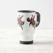Santa Claus Riding A Tiger Reisbeker (Voorkant rechts)