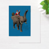 Santa Claus Riding an Elephant Visitekaartjes (Bureau)