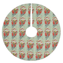 Santa Claus Riding Bike Basket of Cadeaus