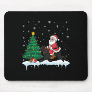 Santa Claus Riding Cane Corso Dog Boys Meisjes Kin Muismat