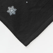 Santa Claus Riding Cavalier King Charles Spaniel D Fleece Deken (Hoek)