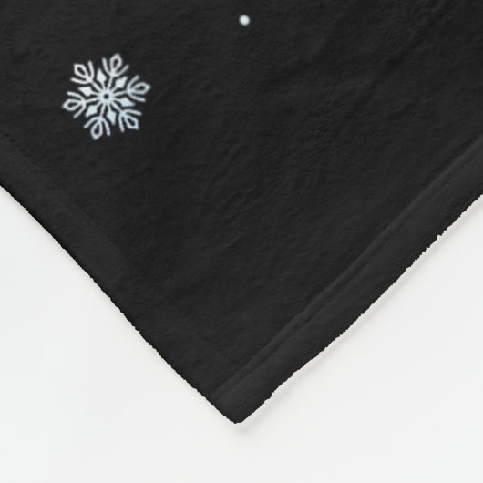 Santa Claus Riding Cavalier King Charles Spaniel D Fleece Deken (Hoek)