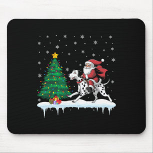 Santa Claus Riding Dalmatische Hond Jongens Meisje Muismat