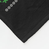 Santa Claus Riding Giraffe Sleigh Ugly Christmas B Fleece Deken (Hoek)