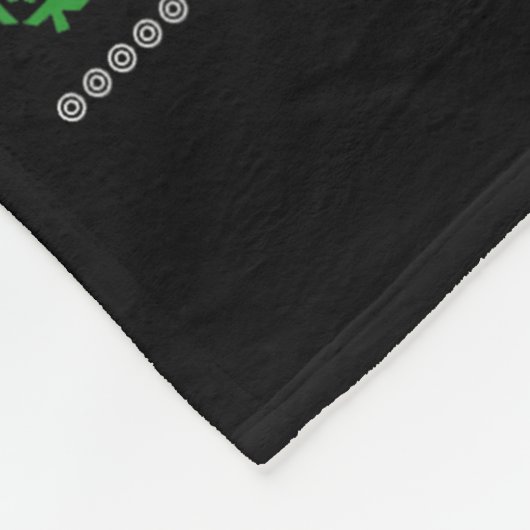 Santa Claus Riding Giraffe Sleigh Ugly Christmas B Fleece Deken (Hoek)