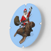 Santa Claus Riding op Walrus Grote Klok (Hoek)