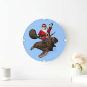 Santa Claus Riding op Walrus Grote Klok (Huis)