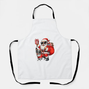 Santa Claus Rijden op een Chihuahua Dog Christmas Schort