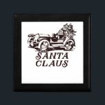 Santa Claus Rijdende Auto - Retro Christmas Cadeaudoosje<br><div class="desc">Santa Claus Rijdende Auto - Retro Kerstcadeau doos</div>