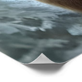 Santa Claus rijdt met een polair beer | AI Art Pos Poster (Hoek)