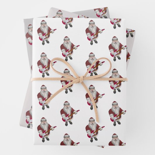 Santa Claus Rock Inpakpapier Vel (In situ)