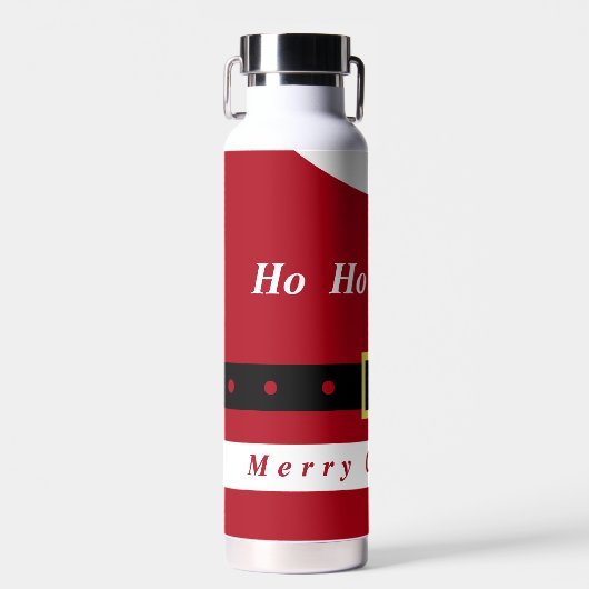 Santa Claus Roestvrij staal Waterfles (Voorkant)
