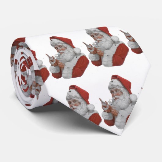 Santa Claus Roking Cigarette Stropdas (Opgerold)