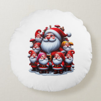 Santa Claus Rond Kussen