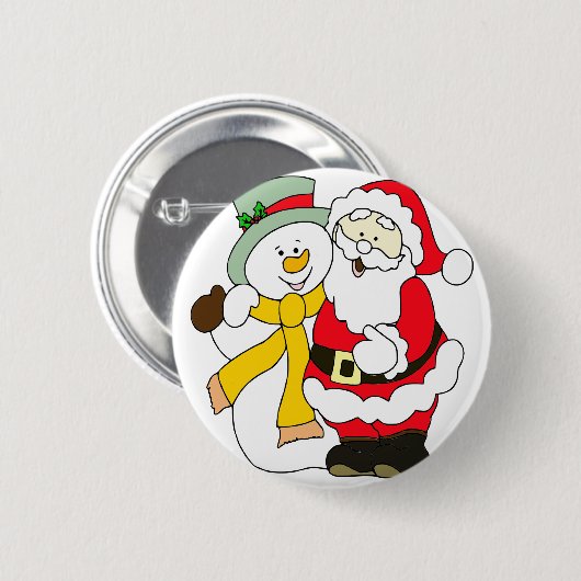 santa-claus ronde button 5,7 cm (Voorkant /achterkant)