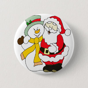 santa-claus ronde button 5,7 cm