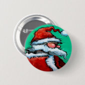 Santa Claus Ronde Button 5,7 Cm (Voorkant /achterkant)