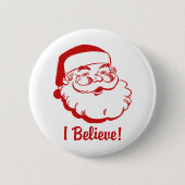 Santa Claus Ronde Button 5,7 Cm (Voorkant)