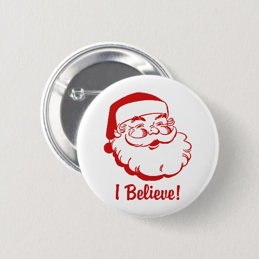 Santa Claus Ronde Button 5,7 Cm (Voorkant /achterkant)