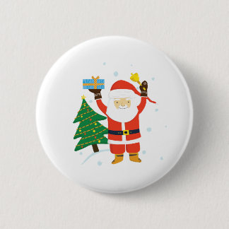 Santa Claus Ronde Button 5,7 Cm