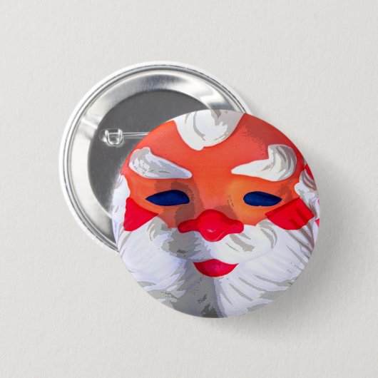 Santa Claus Ronde Button 5,7 Cm (Voorkant /achterkant)