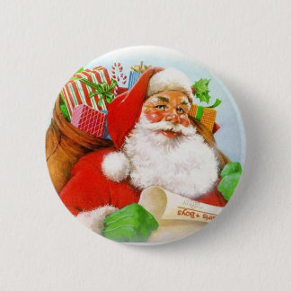 Santa Claus Ronde Button 5,7 Cm