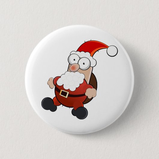 Santa Claus Ronde Button 5,7 Cm (Voorkant)