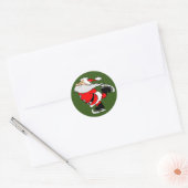 Santa claus ronde sticker (Envelop)