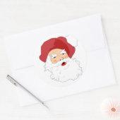 Santa Claus Ronde Sticker (Envelop)