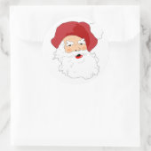 Santa Claus Ronde Sticker (Tas)