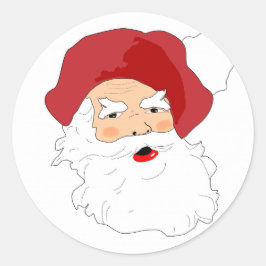 Santa Claus Ronde Sticker