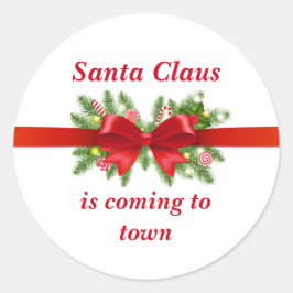 Santa Claus Ronde Sticker