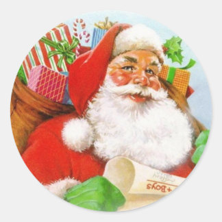 Santa Claus Ronde Sticker