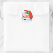 Santa Claus Ronde Sticker (Tas)