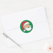 Santa Claus Ronde Sticker (Envelop)