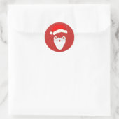 Santa Claus. Ronde Sticker (Tas)